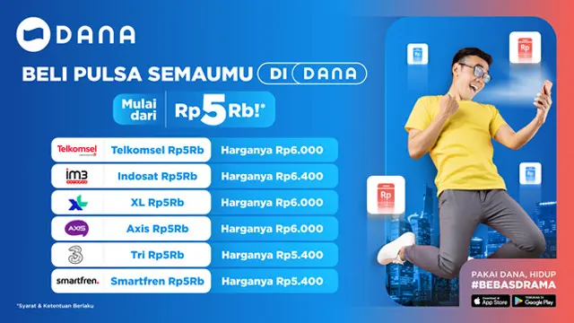 DANA - Beli Pulsa Semaumu
