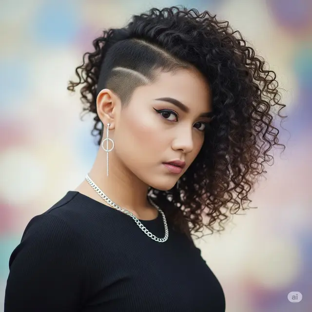 Model Rambut Pendek Curly Wanita. Foto: Gemini