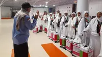 Syal Kerawang nan Cantik Penanda Khas Rombongan Jemaah Haji Asal Gayo Lues