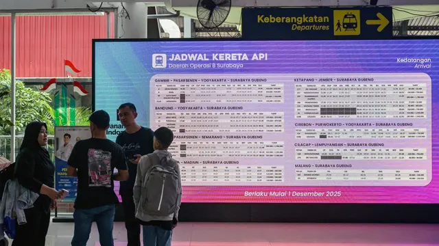 KAI Daop 8 Surabaya Catat Lonjakan Penumpang pada Masa Angkutan Lebaran 2026