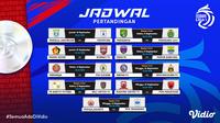 Jadwal dan Live Streaming BRI Liga 1 2021/2022 Pekan Kedua di Vidio, 10-12 September 2021. (Sumber : dok. vidio.com)