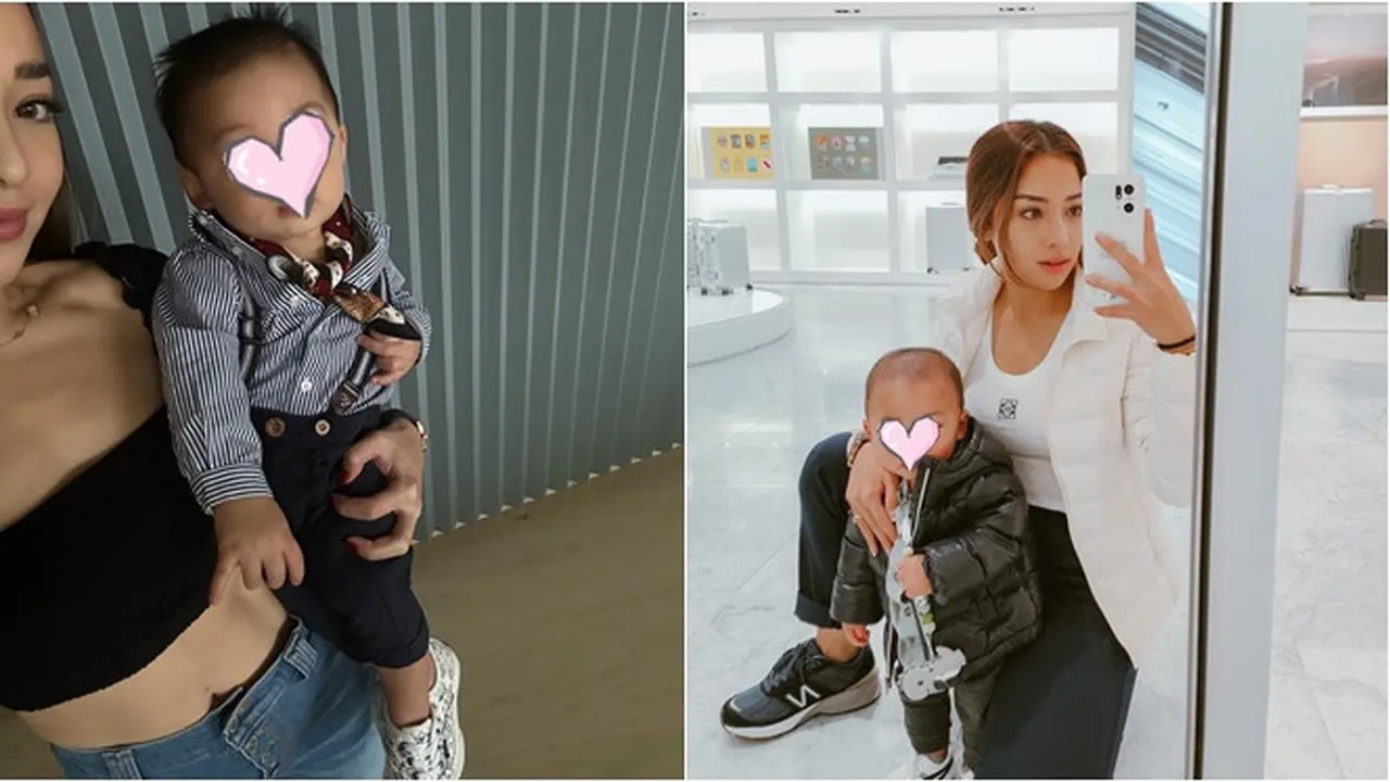 6 Potret Gaya Nikita Willy saat Momong Baby Izz, Tampil Stylish dan Modis