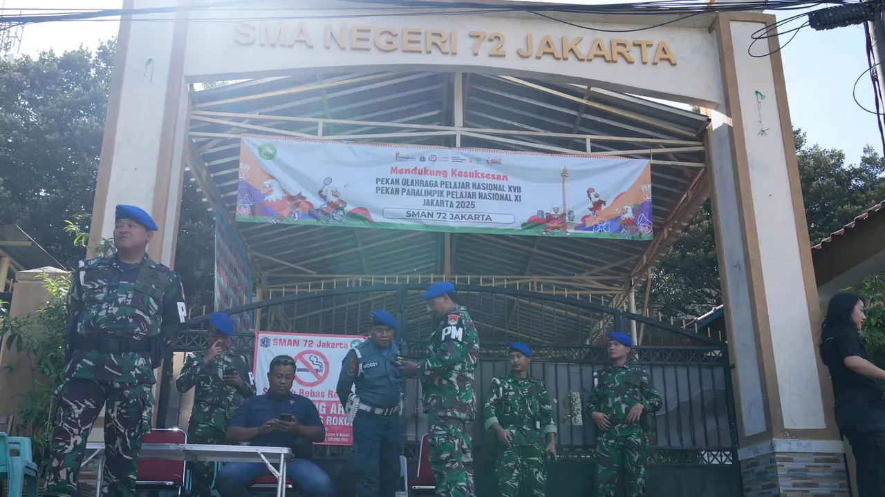 SMAN 72 Jakarta Masih Dijaga Ketat Personel Polisi Militer
