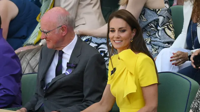 Gaun Kuning Kate Middleton Bikin Penonton Final Tenis Wimbledon Tak Bisa Berpaling