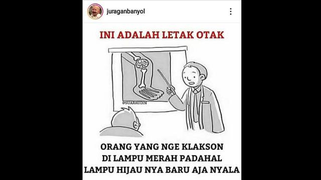 Meme Otomotif Pekan Ini Posisi Otak  Pengendara yang Hobi 