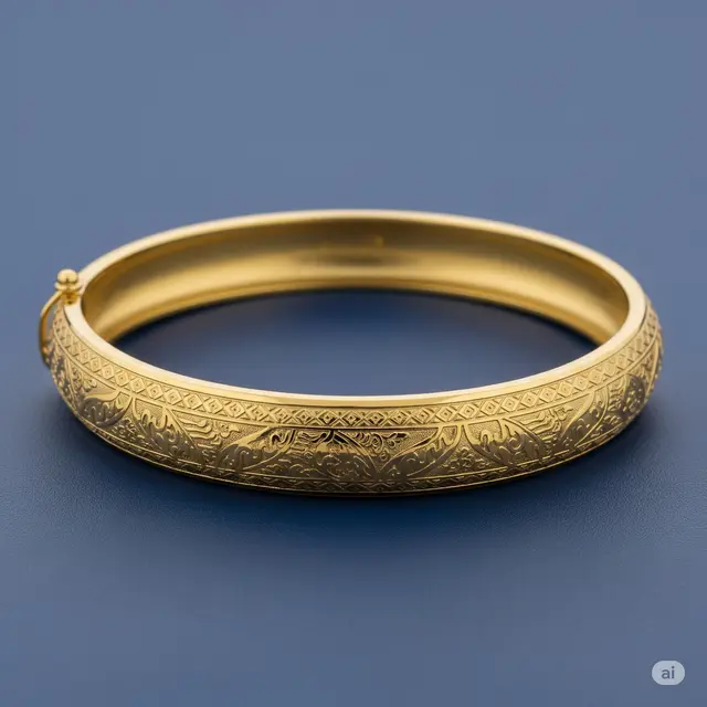 Model Gelang Emas Bangle 6 Gram Paling Memikat.