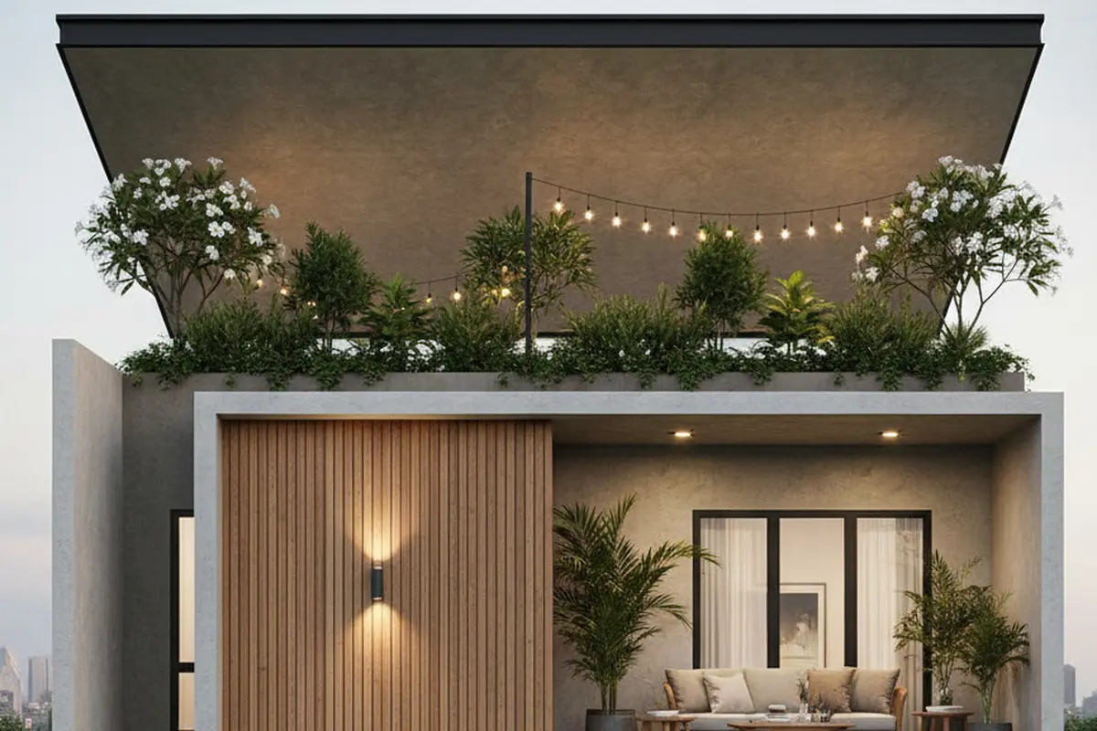 7 Model Rumah Kecil tapi Luas dengan Atap Datar Tinggi Bergaya Modern, Inspirasi Hunian Masa Kini