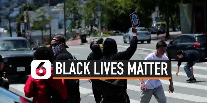 VIDEO: Aksi Puluhan Skateboarder Ramaikan Unjuk Rasa Black Lives Matter