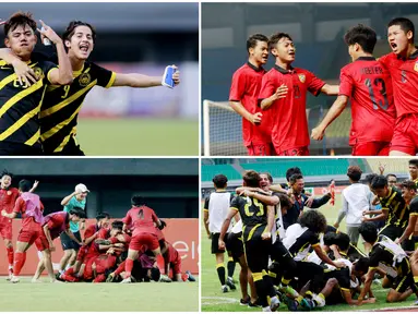 Timnas Laos U-19 dan Malaysia U-19 akan saling sikut untuk menjadi yang terbaik di Piala AFF U-19 2022. Berikut selebrasi emosional mereka usai dipastikan tampil di partai final.