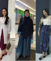 Adu Gaya Artis Tanah Air Hadir di Jakarta Fashion Week 2024. [Anishasaktian/Danielkampua]