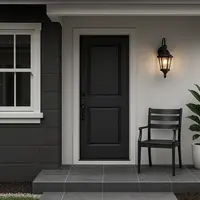 7 Inspirasi Desain Teras Rumah Subsidi Kecil Tapi Mewah, Tampilan Estetik dan Bikin Nyaman (sumber:AI)