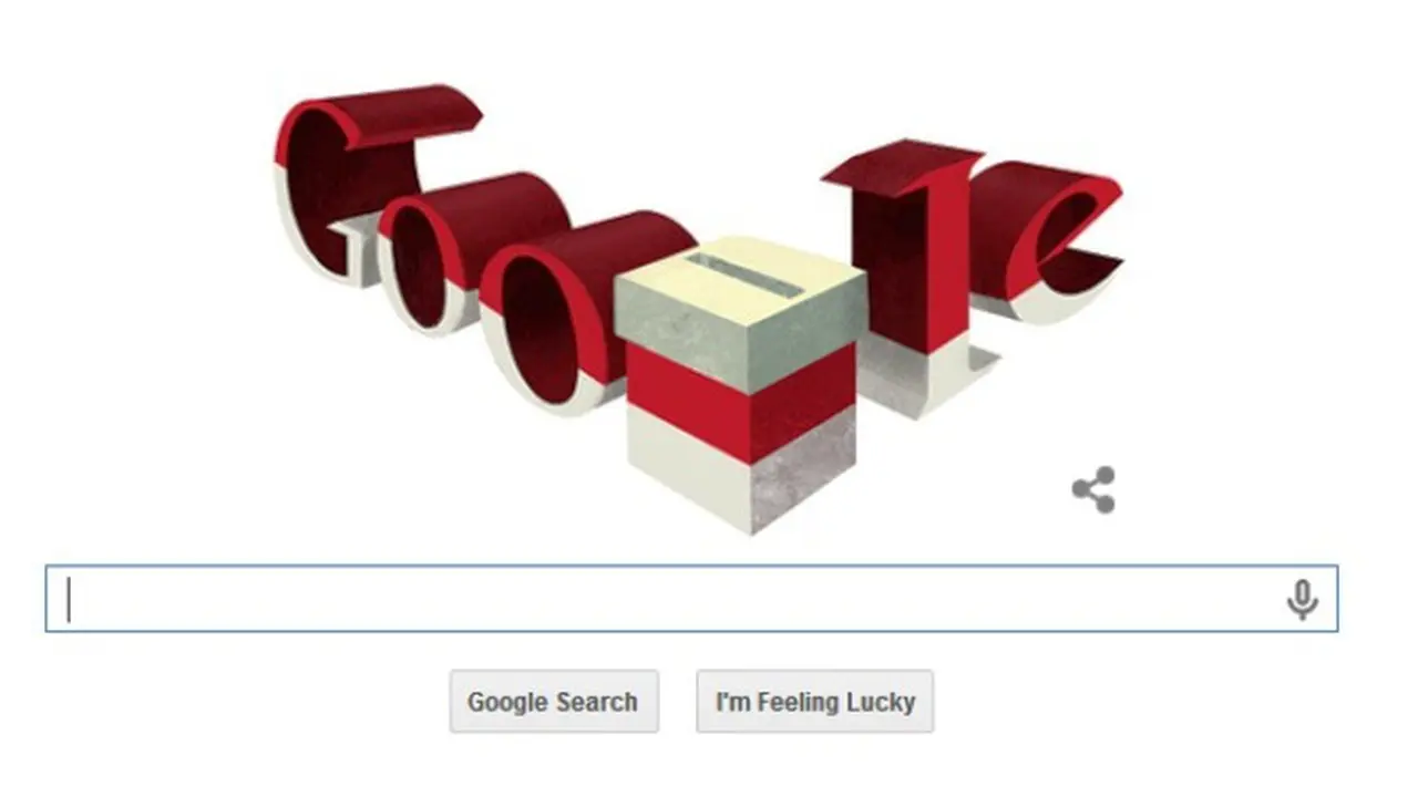 Google doodle di hari Pilpres