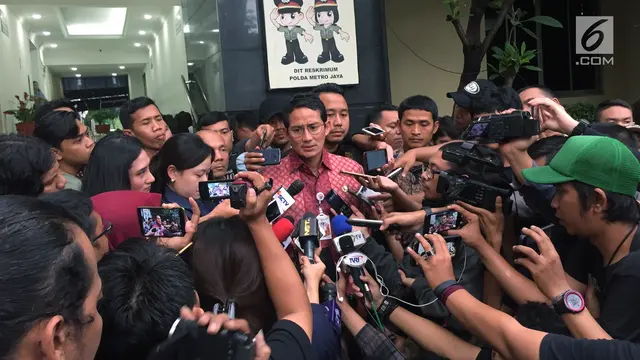 Sandiaga Uno Penuhi Panggilan Penyidik Polda Metro