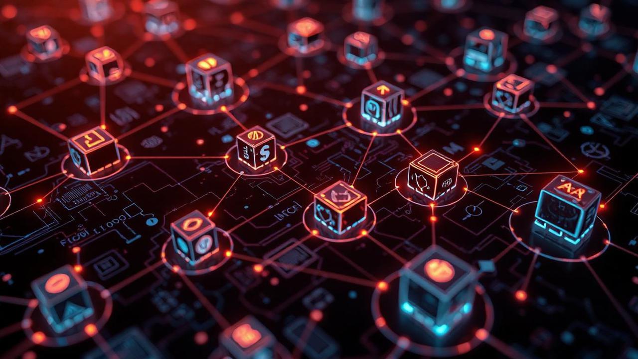 Ilustrasi Blockchain. (Foto by AI)