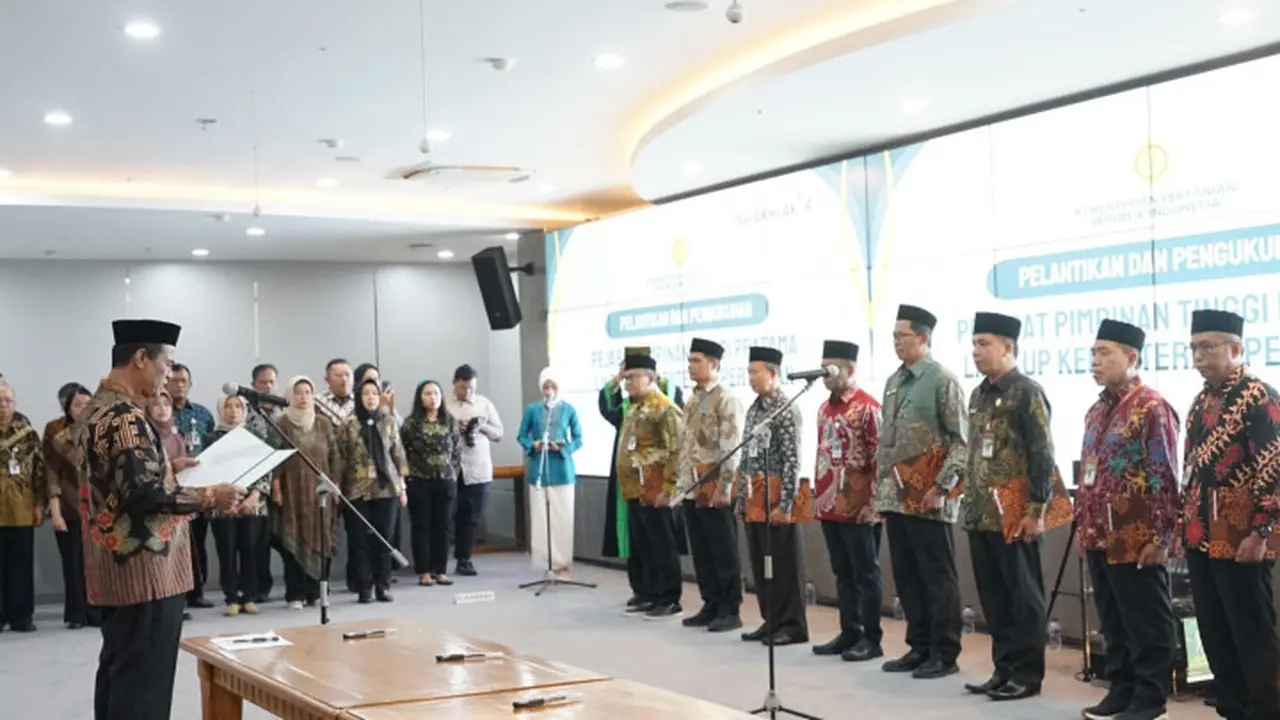 Mentan lantik pejabat tinggi