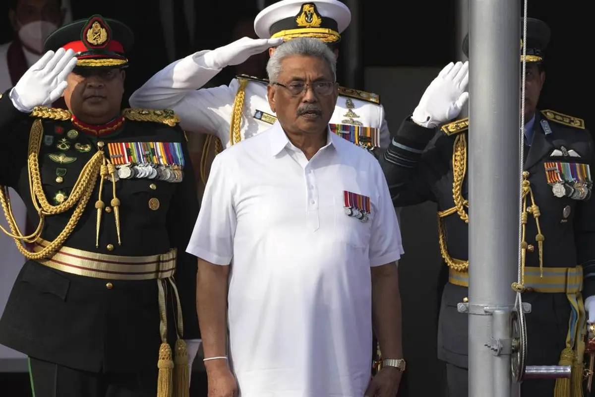 Presiden Sri Lanka Gotabaya Rajapaksa. (AP Photo/Eranga Jayawardena, File)