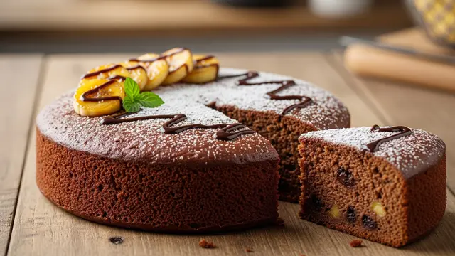 Bolu Pisang Cokelat Kukus