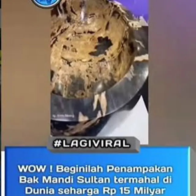 Bak Mandi Termahal di Dunia Dipamerkan di Dubai, Bahan Utamanya Ternyata dari Indonesia