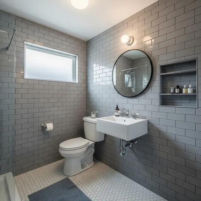 9 Model Keramik Kamar Mandi Abu-abu, Tampilan Modern dan Fungsional