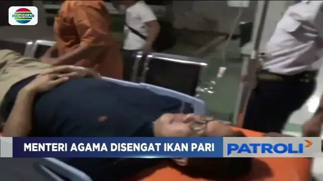 Kondisi Menteri Agama, Lukman Hakim Saifuddin, usai tersengat ikan pari mulai membaik dan siap kembali ke Jakarta.