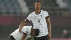 Timnas U-23 Jerman gagal melaju ke perempatfinal cabang sepak bola putra Olimpiade Tokyo 2020 setelah ditahan imbang 1-1 Pantai Gading di partai pamungkas Grup D, Rabu (28/7/2021). Pantai Gading mendampingi Brasil sebagai wakil Grup D yang lolos ke 8 Besar. (Foto: AP/Andre Penner)
