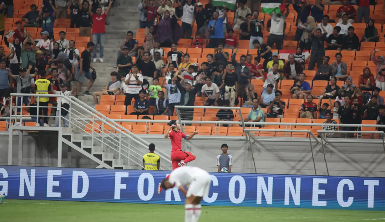 Korea Selatan menyamakan kedudukan lewat gol yang dicetak Kim Myeong-jun (35’). (Doc. LOC WCU17/BRY)