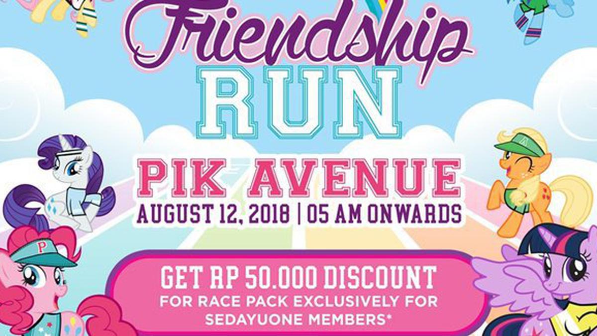 Rayakan Persahabatan, My Little Pony Friendship Run Perdana di