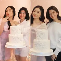 Felicya Angelista dan Susan Sameh di Ulang Tahun Natasha Wilona ke-26 . [Instagram]