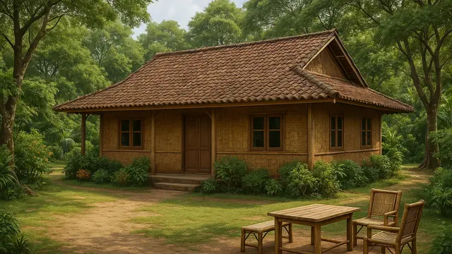 10 Model Rumah Sederhana di Desa dengan Halaman Luas dan Banyak Pepohonan, Asri dan Nyaman untuk Keluarga