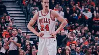 Forward Chicago Bulls, Lauri Markkanen, akan menemui ujian berat saat timnya menjamu New Orleans Pelicans dalam lanjutan NBA 2017-2018 di United Center, Chicago, Minggu (5/11/2017) WIB. (Lauri Markkanen)