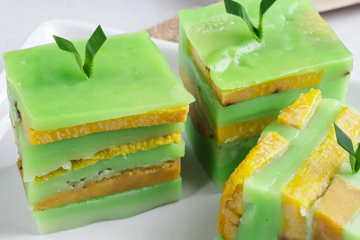 kue nagasari pandan