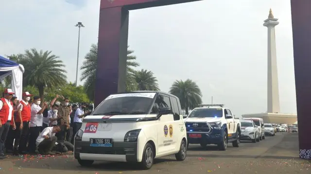 Puluhan Mobil Listrik Touring dari Jakarta ke Bali, Mau Ngapain? (Wuling)