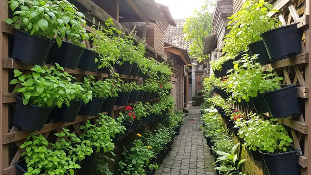 Desain Kebun Rumah di Gang Sempit Tapi Tetap Hijau