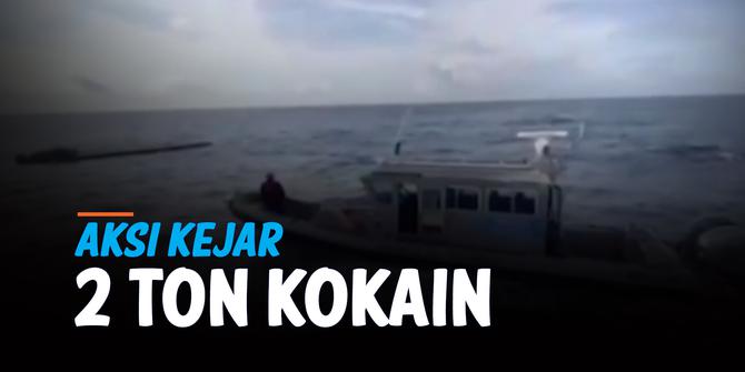 VIDEO: Aksi Tentara Kolombia Kejar 2 Ton Kokain di Tengah Laut