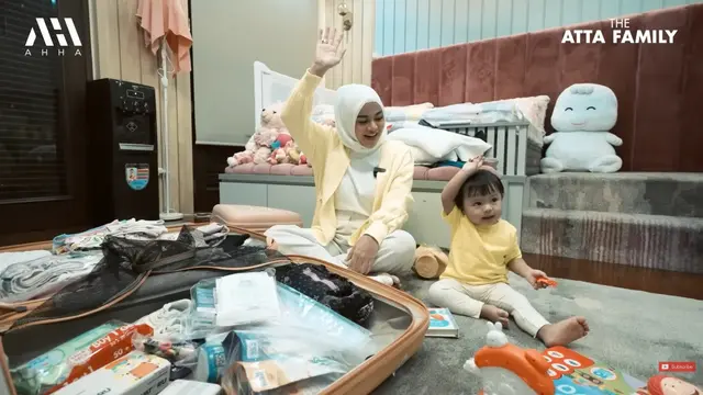 Persiapan Atta Halilintar, Aurel Hermansyah dan Ameena mudik ke Jember. (Foto: Instagram/attahalilintar)