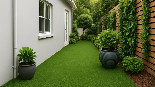 Gambar Taman Samping Rumah 1 Meter/ Ilustrasi gambar oleh AI