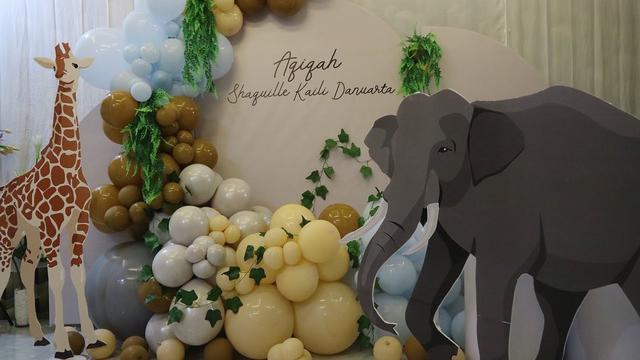 7 Potret Akikah Shaquille Kaili Anak Cut Meyriska, Bertema Kebun Binatang