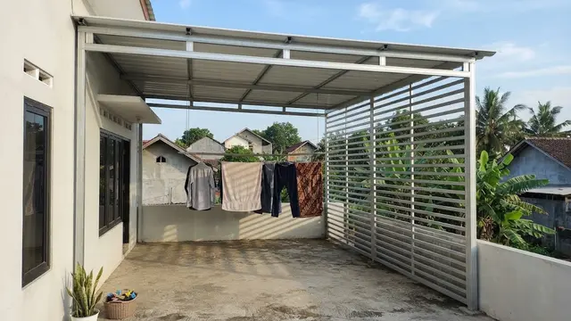 Model Atap Jemuran dari Baja Ringan yang Cocok untuk Rumah Sederhana