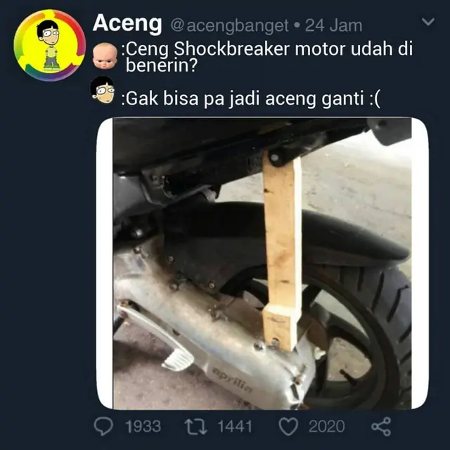 Meme perbaikan mobil