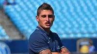 Gelandang Paris Saint-Germain (PSG) asal Italia, Marco Verratti. (AFP/Nicholas Kamm)