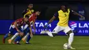 Satu-satunya gol Ekuador dicetak pemain pengganti, Jordy Caicedo pada menit ke-76 melalui eksekusi penalti. (AFP/Norberto Duarte)