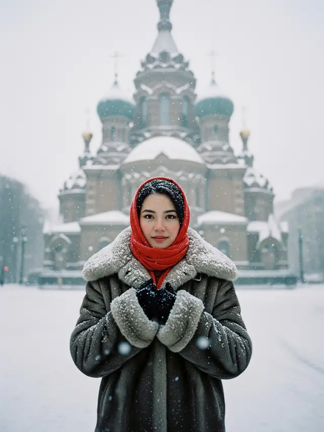 Prompt Gemini AI Viral untuk Edit Foto Liburan di Harbin China