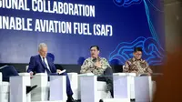 Diskusi pengembangan industri bahan bakar penerbangan berkelanjutan dalam acara perhelatan Bali international Air Show (BIAS) 2024. (Dok Kemenko Marves)