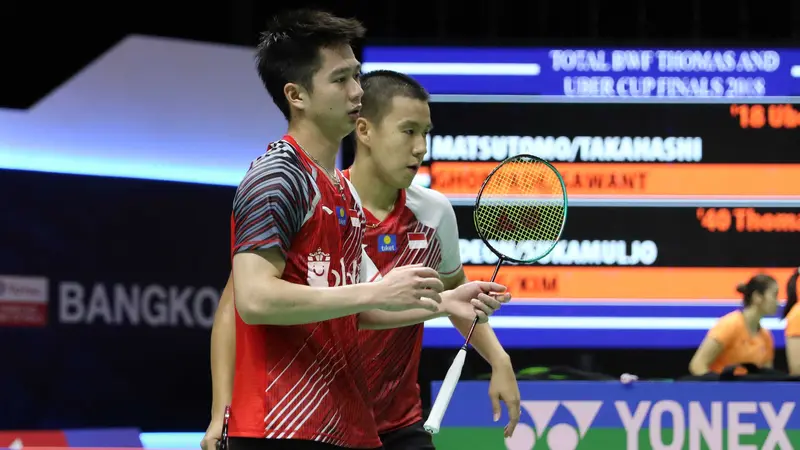 Kevin Sanjaya Sukamuljo/Marcus Fernaldi Gideon, Piala Thomas 2018