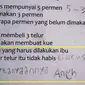 Jawaban Murid saat Mengerjakan Soal Matematika (Sumber: