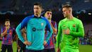 Ini merupakan kali kedua secara beruntun Barcelona mentas di Liga Europa. (AFP/Pau Barrena)