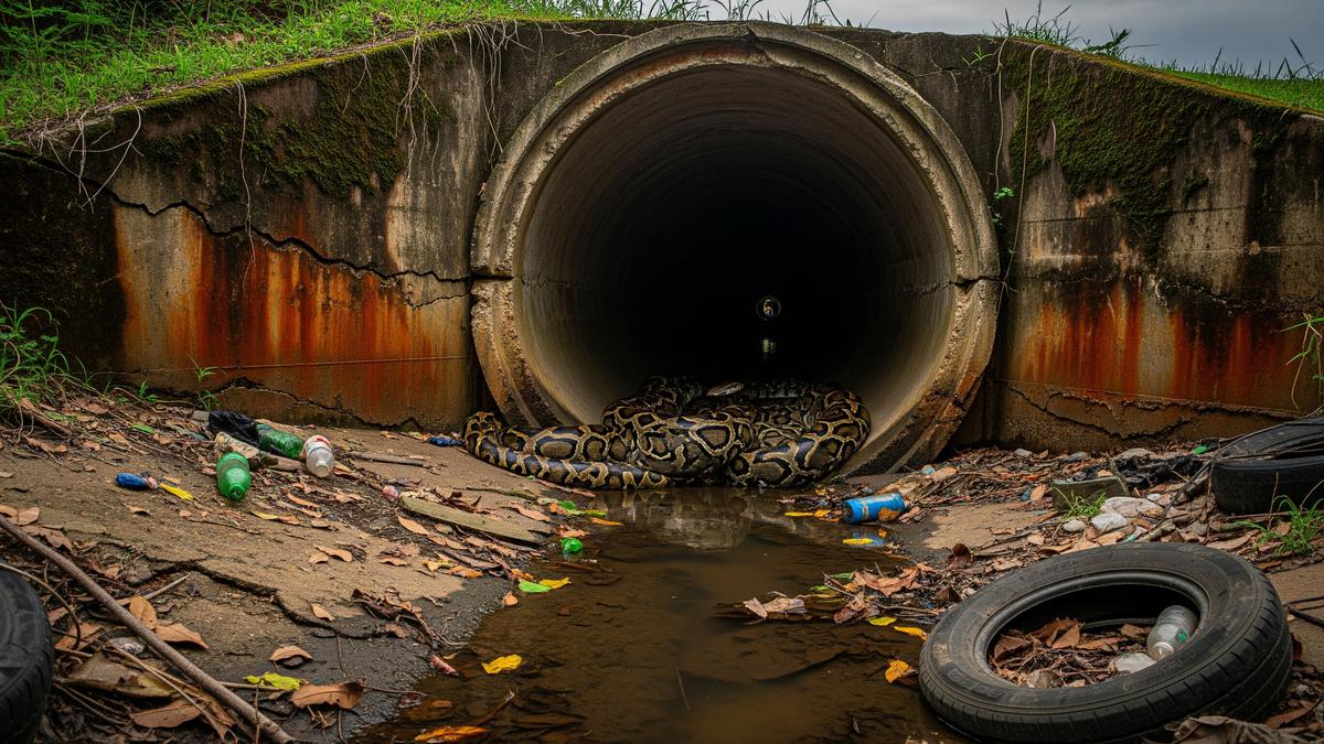 7 Ciri Gorong-Gorong yang Menjadi Sarang Kumpulan Ular Sanca dan Tips Mencegahnya