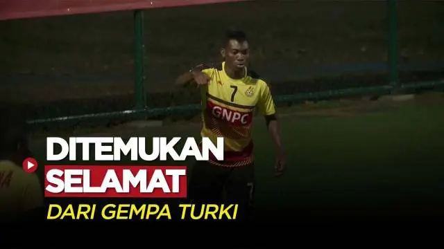 Berita Video, Christian Atsu Ditemukan Dalam Kondisi Hidup Setelah Terjebak Reruntuhan Gempa di Turki pada Selasa (7/2/2023)