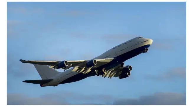 Ilustrasi pesawat jet Boeing 747