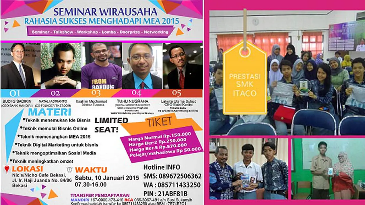 Sukses Hadapi MEA 2015 Bersama Komunitas Siswa Wirausaha